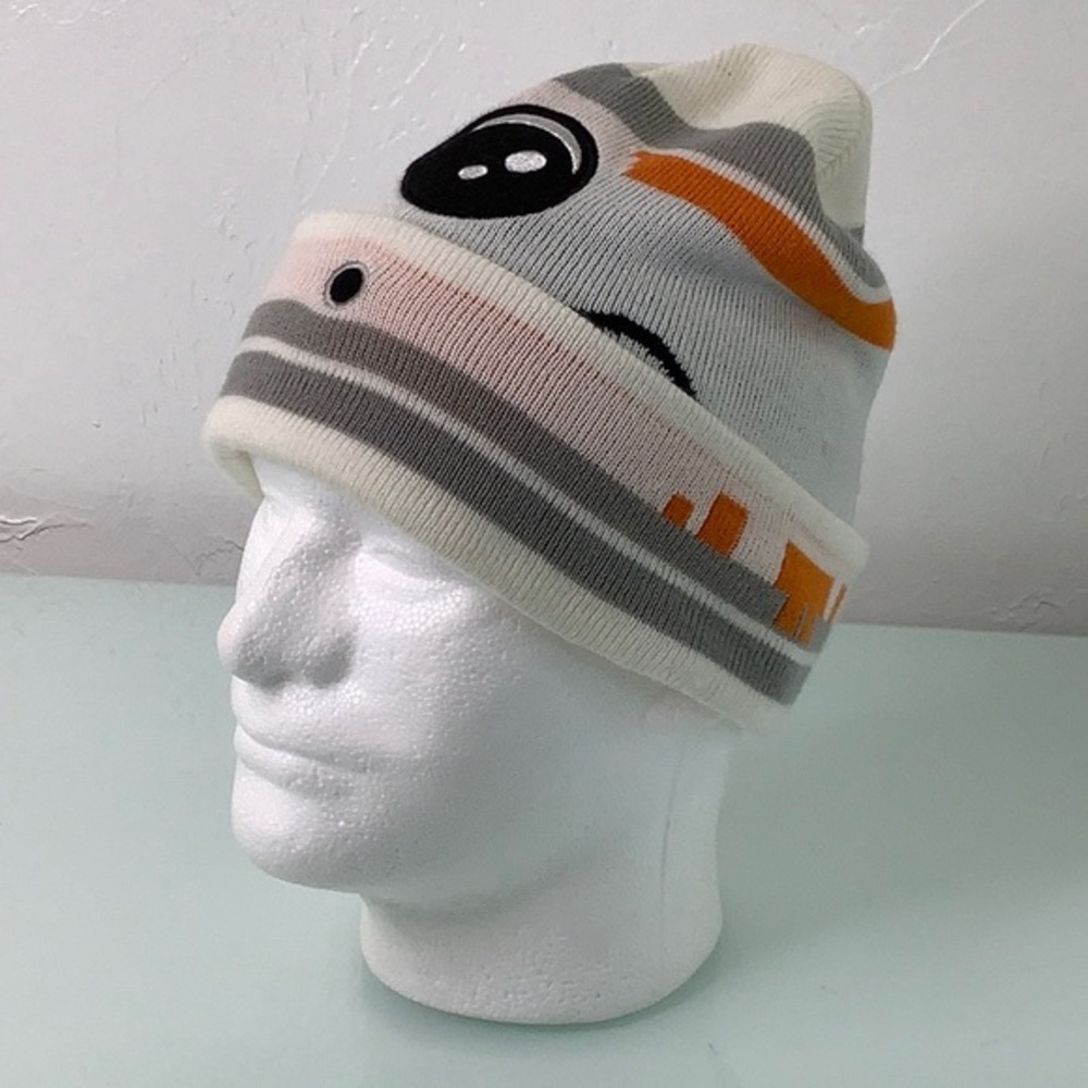 Star Wars Force Awakens BB8 Droid knit beanie hat unisex adult size OSFM EUC